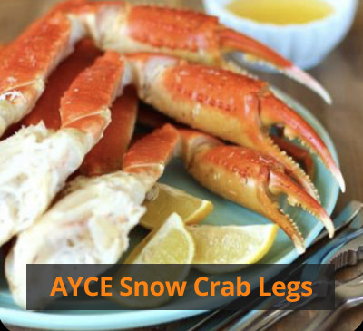 AYCE Snow Crab Legs Special